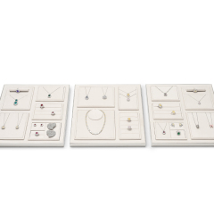 FANXI TT206 Jewelry Display Tray For Bracelet Necklace Ring Exhibitor jewelry organizer Custom Microfiber jewelry tray