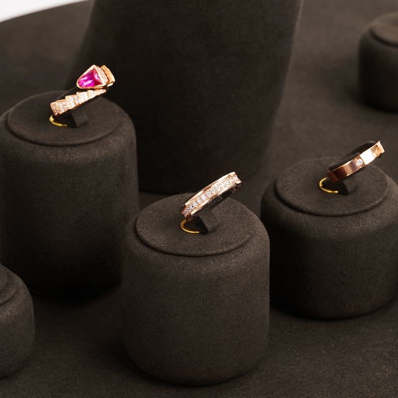 FANXI New design TT092 brown microfiber jewelry display set
