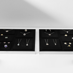 FANXI TT209 Original design accept custom black microfiber jewelry display sets for display counter