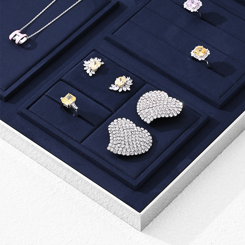 FANXI TT208 jewellery display jewellery tray Exhibitor Custom Microfiber jewellery tray