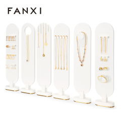 FANXI TT160 New fashion magnetic pu leather jewelry display set for showcase