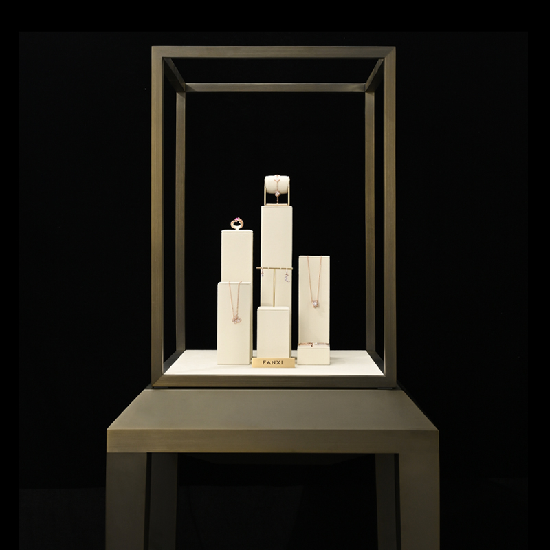 FANXI TT186 factory wholesale custom jewelry racks jewelry display props for retail shop