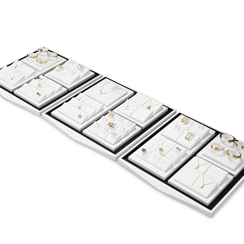 FANXI TT216 new arrival luxury pu leather jewelry display sets for ring,pendant,earrings bracelet