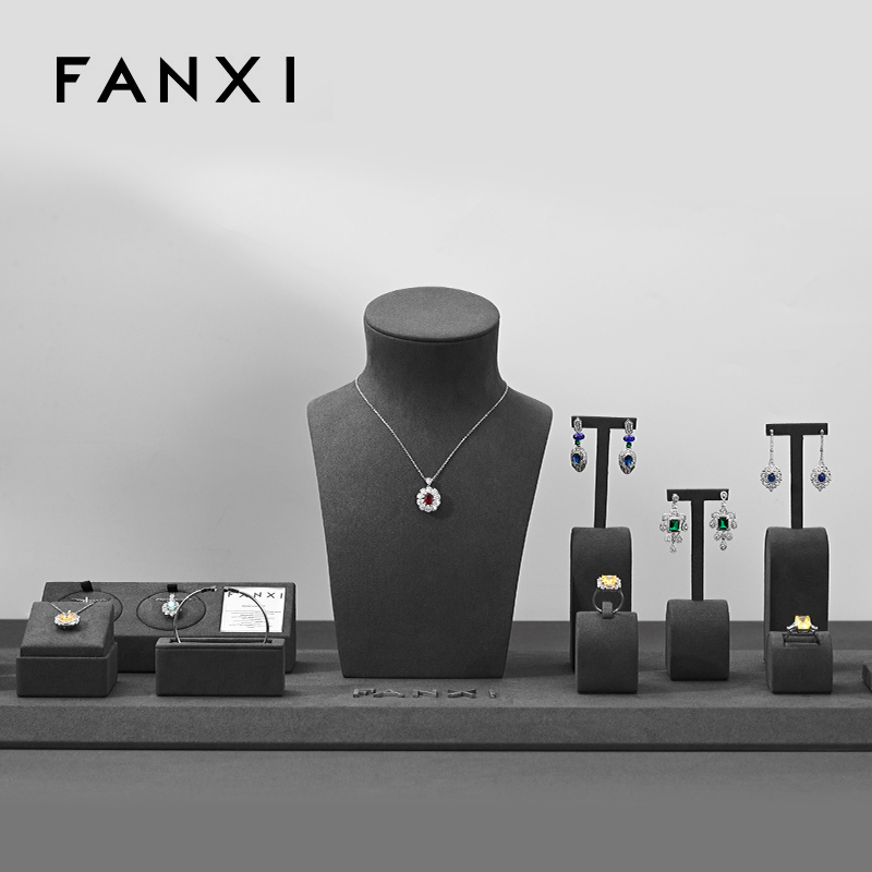 FANXI TT197 New fashion full set jewelry display set for showcase