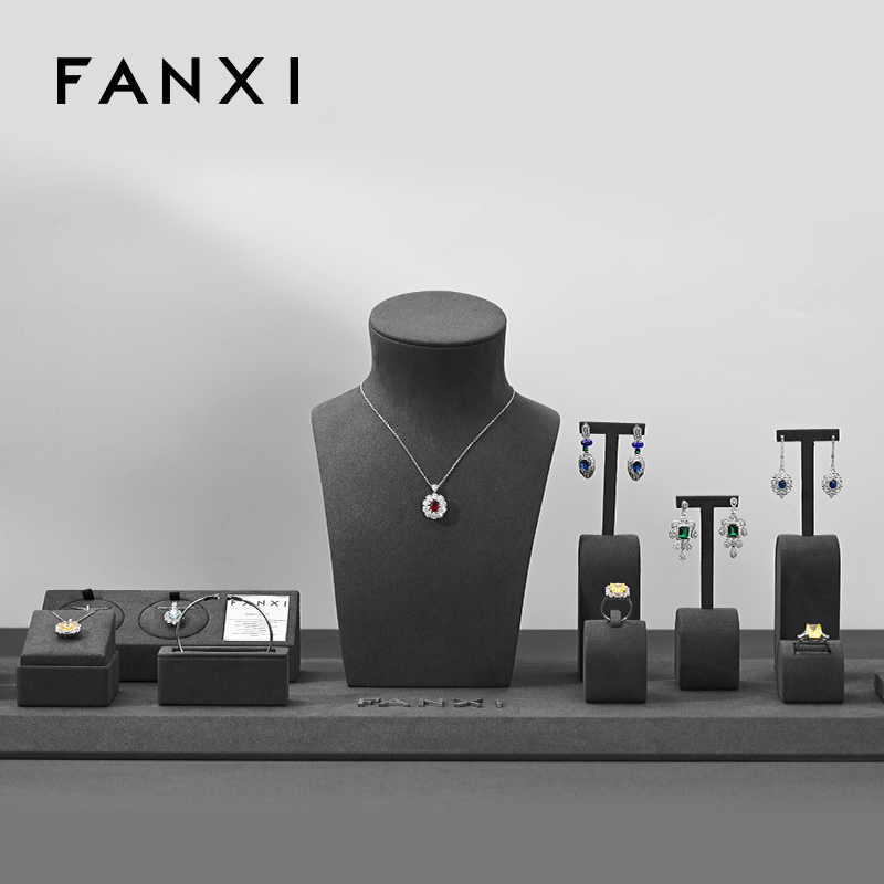 FANXI TT197 New fashion full set jewelry display set for showcase