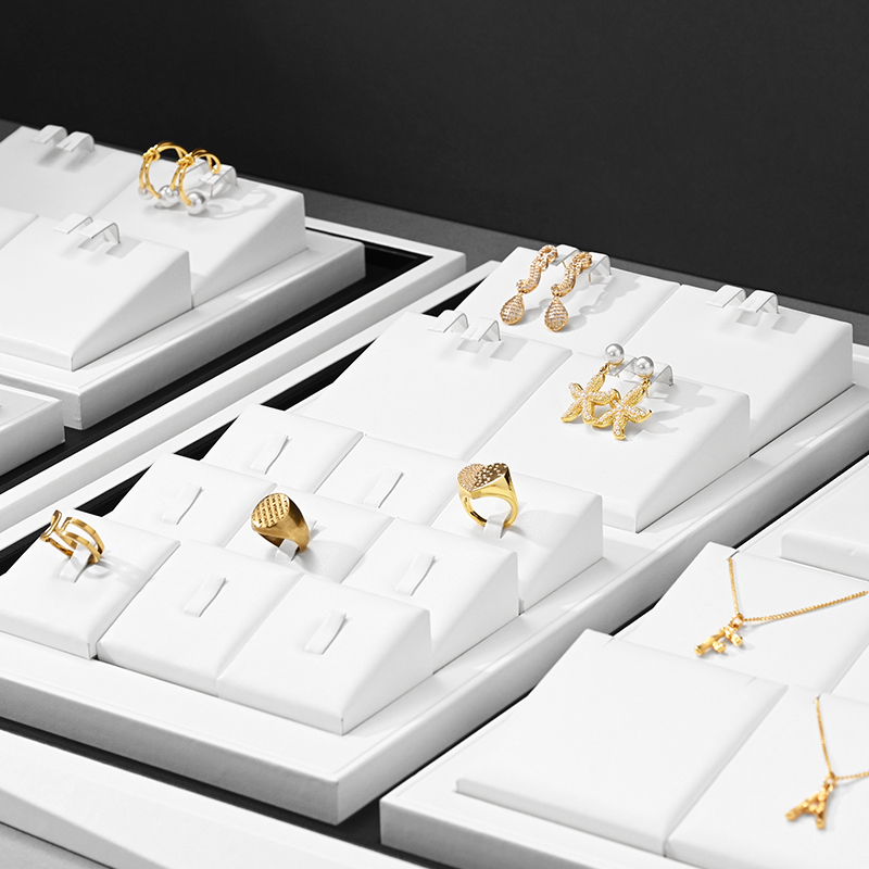FANXI TT216 new arrival luxury pu leather jewelry display sets for ring,pendant,earrings bracelet