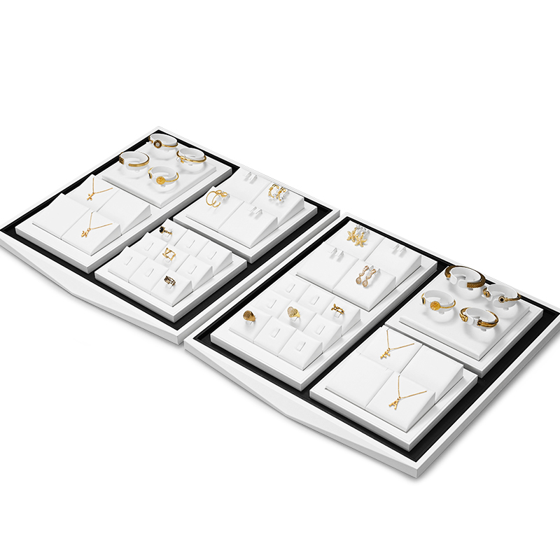 FANXI TT216 new arrival luxury pu leather jewelry display sets for ring,pendant,earrings bracelet
