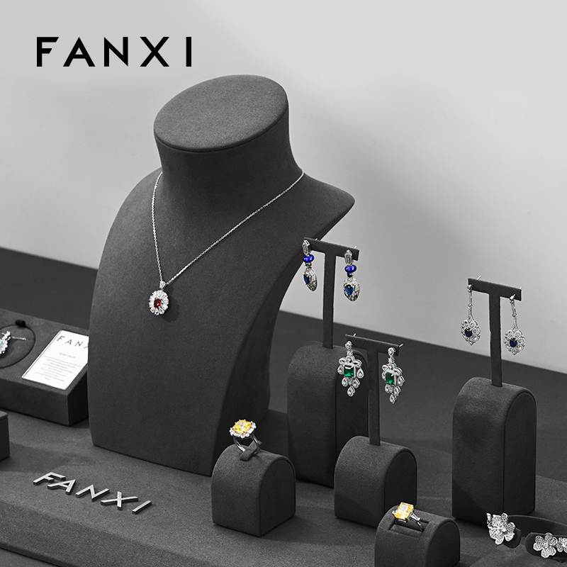 FANXI TT197 New fashion full set jewelry display set for showcase