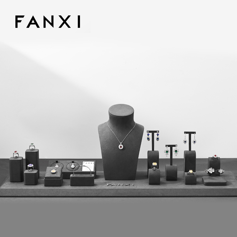 FANXI TT197 New fashion full set jewelry display set for showcase