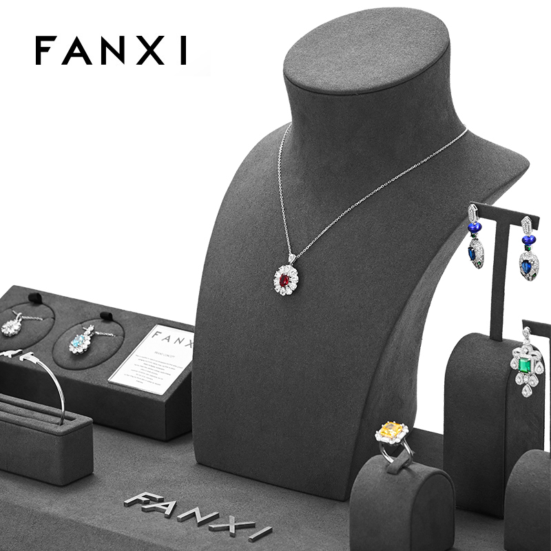 FANXI TT197 New fashion full set jewelry display set for showcase