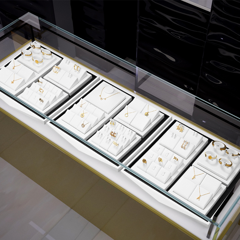 FANXI TT216 new arrival luxury pu leather jewelry display sets for ring,pendant,earrings bracelet