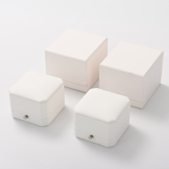 New arrival custom design pu leather octagonal jewelry box for wedding rings pendants