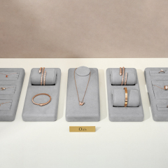 2023 New arrival FANXI TT238 light gray jewelry display sets with multi function for jewelry showcase