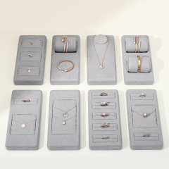2023 New arrival FANXI TT238 light gray jewelry display sets with multi function for jewelry showcase