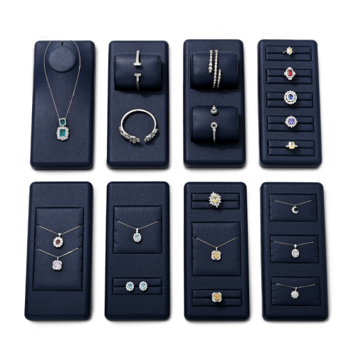 2023 FANXI TT237 New Arrival PU Leather Jewelry Display Set for Ring Pedant Necklace Bangle