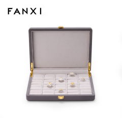FANXI custom fashion jewelry ring box high end ring case