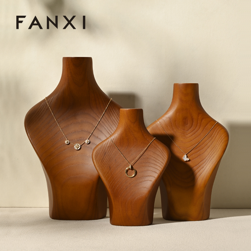 FANXI SM069 New high quality solid wood necklace bracelet jewelry display stand