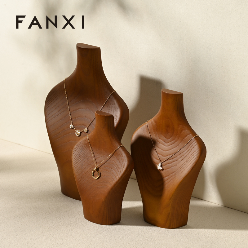 FANXI SM069 New high quality solid wood necklace bracelet jewelry display stand