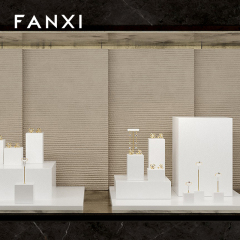 FANXI original design TT252 white spray painted jewelry display set for jewelry store