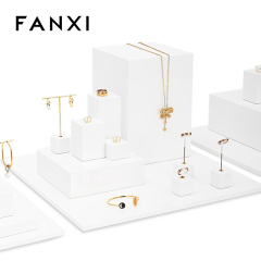 FANXI original design TT252 white spray painted jewelry display set for jewelry store