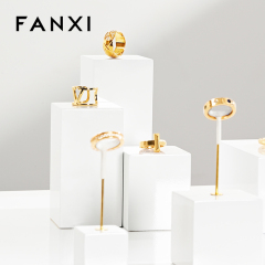 FANXI original design TT252 white spray painted jewelry display set for jewelry store