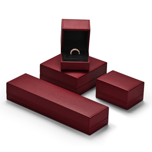 FANXI TC-H06401 accept custom pu leather jewelry box package for rings pendant earrings bracelet