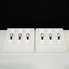 FANXI TT221 Beige microfiber watch display stand