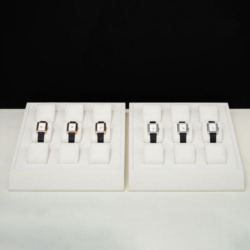 FANXI TT221 Beige microfiber watch display stand