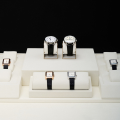 FANXI TT221 Beige microfiber watch display stand