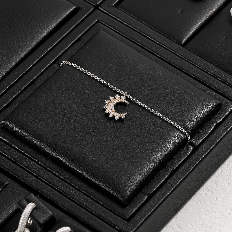FANXI P139 new design black pu leather jewelry display set for full collection