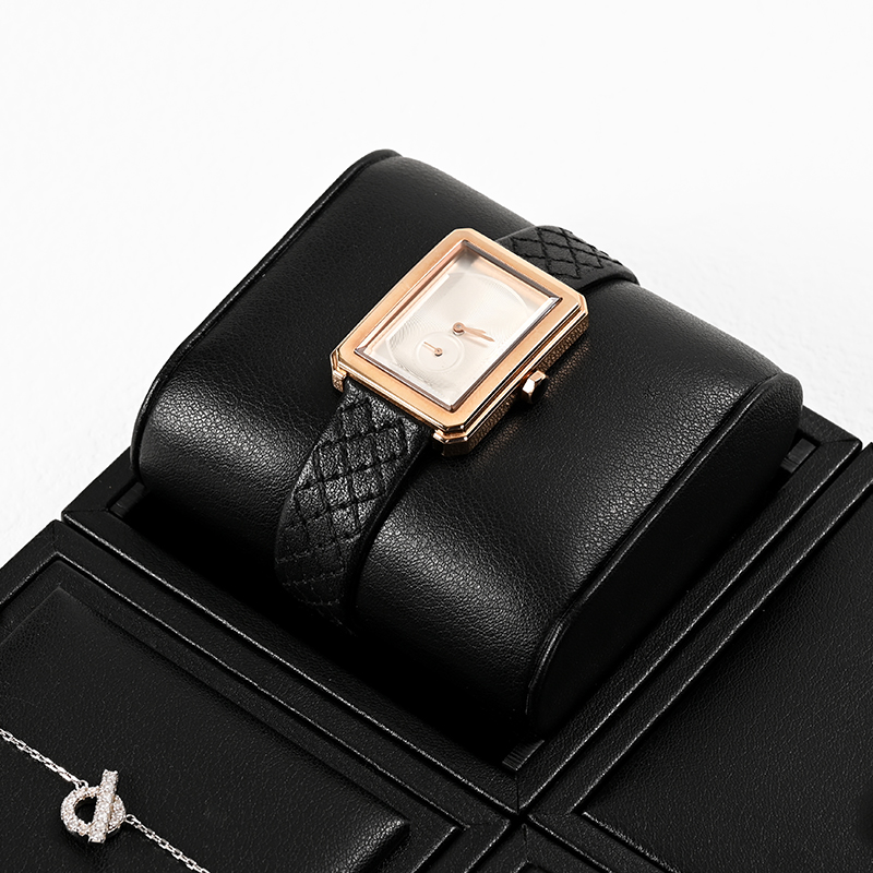 FANXI P139 new design black pu leather jewelry display set for full collection