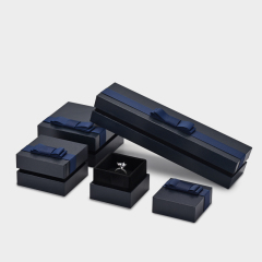 Custom logo jewelry packging box with bowknot TC-H07201