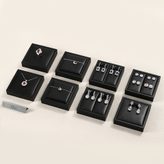 FANXI P139 new design black pu leather jewelry display set for full collection