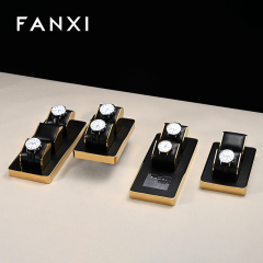 New arrival high end finish metal frame watch display set JS107