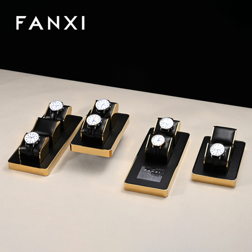 New arrival high end finish metal frame watch display set JS107