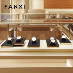 New arrival high end finish metal frame watch display set JS107