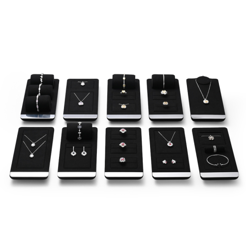 FANXI original design TT257 black microfiber jewelry display set for watches jewellery
