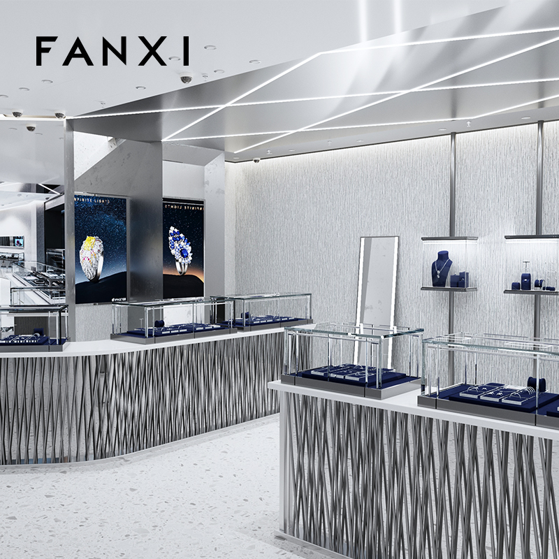 FANXI JS113 original design luxury microfiber jewelry display set