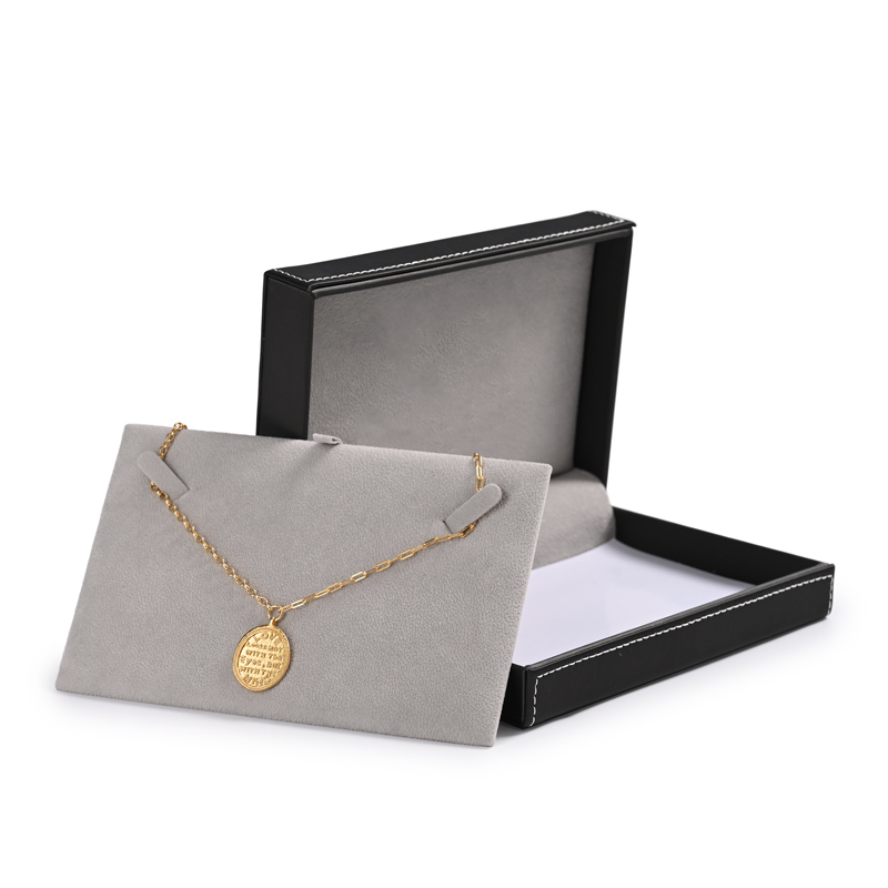 FANXI custom pu leather necklace box pendant box