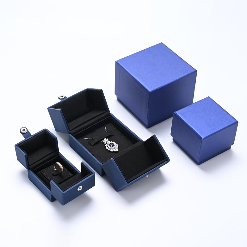 Fashion mold double opended jewelry box for rings pendant