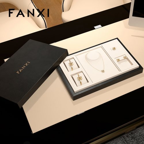 FANXI fashion design P155 multifunction jewelry tray with lid