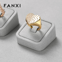 FANXI new launch elegant gray microfiber jewelry display set TT308