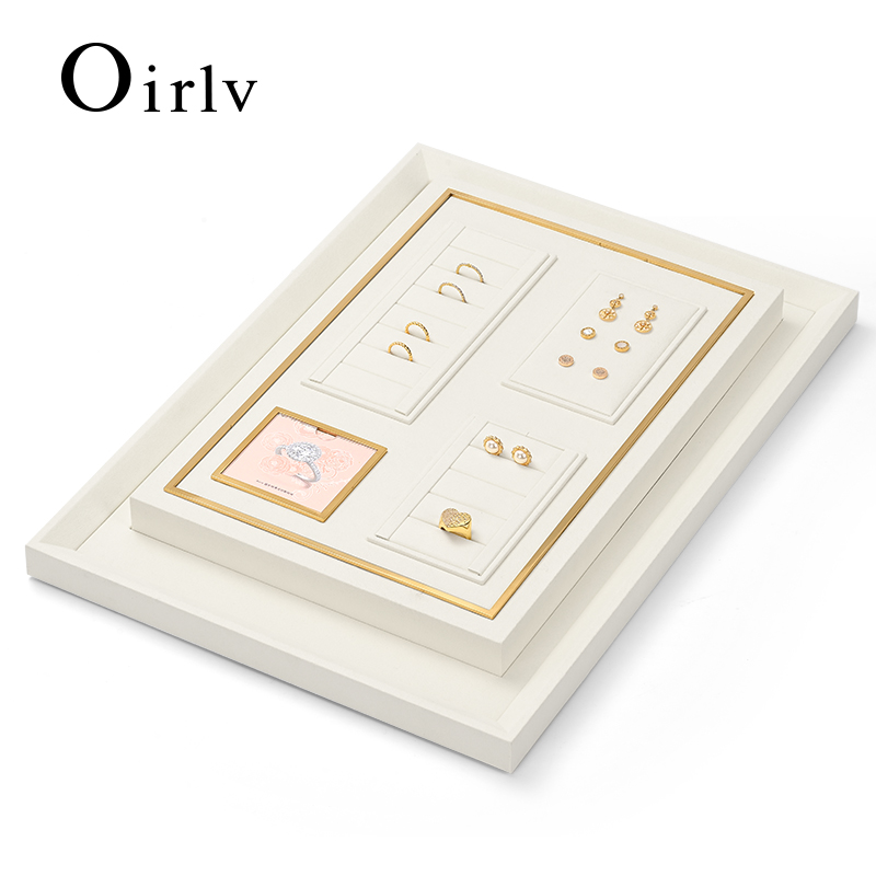 FANXI TT288 new design soft beige jewelry display tray for cabinet