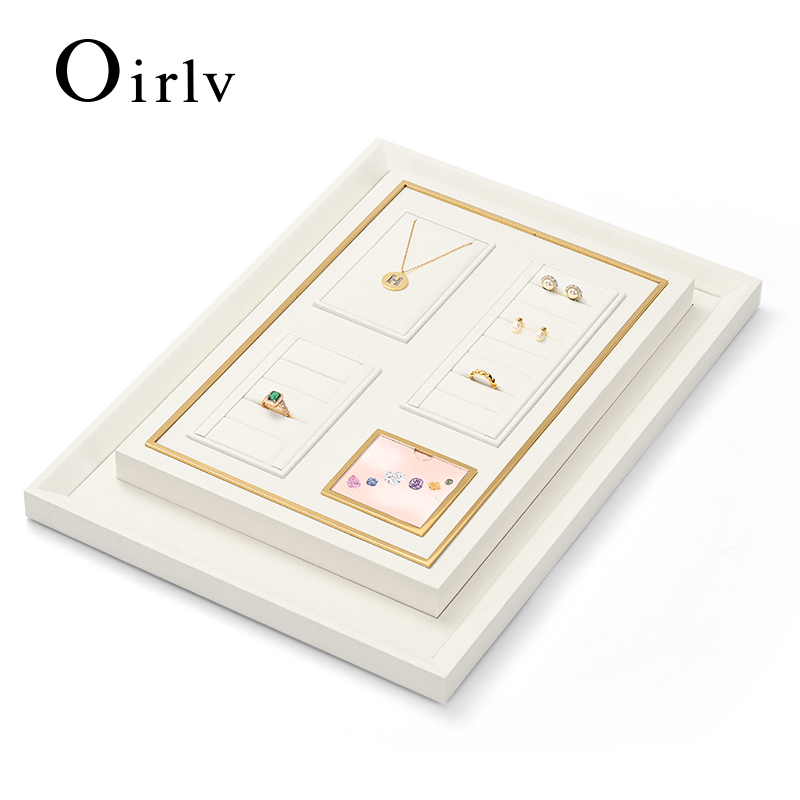 FANXI TT288 new design soft beige jewelry display tray for cabinet