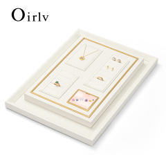 FANXI TT288 new design soft beige jewelry display tray for cabinet