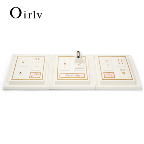 FANXI TT288 new design soft beige jewelry display tray for cabinet