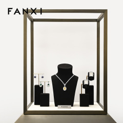 FANXI TT192 professional jewelry display stand for luxury jewelry display props custom jewelry stand display set
