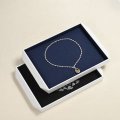 FANXI new design white paited frame stackable jewelry display tray P166