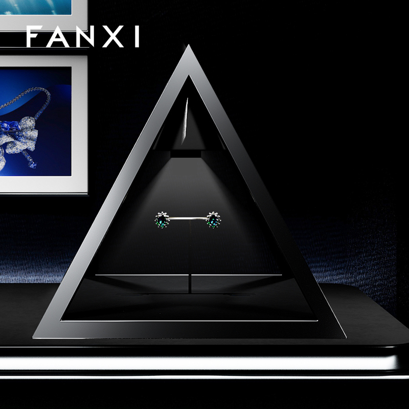 FANXI original design fashion triangle jewelry display case jewelry cabinet ZG00501