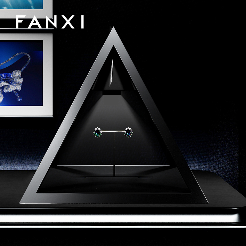 FANXI original design fashion triangle jewelry display case jewelry cabinet ZG00501